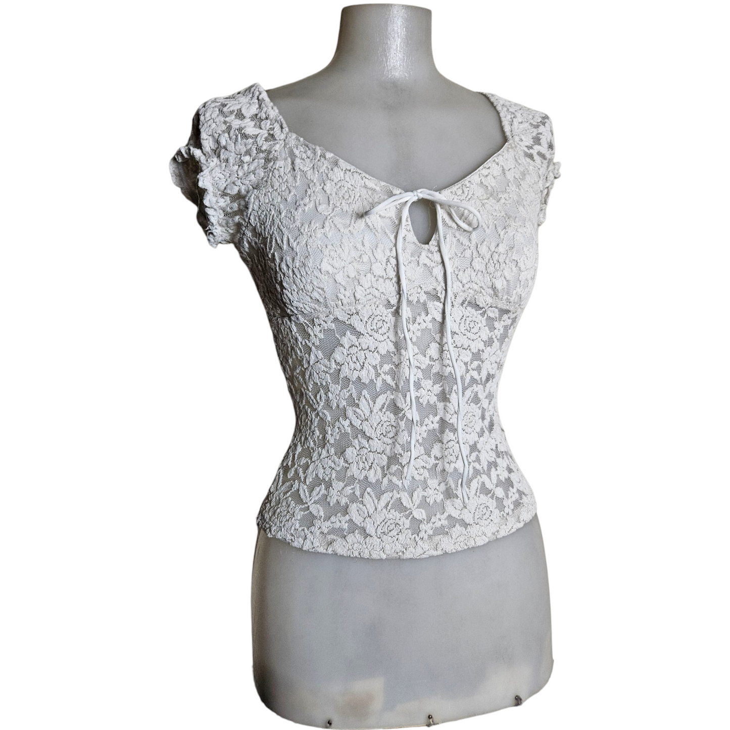 White lace top