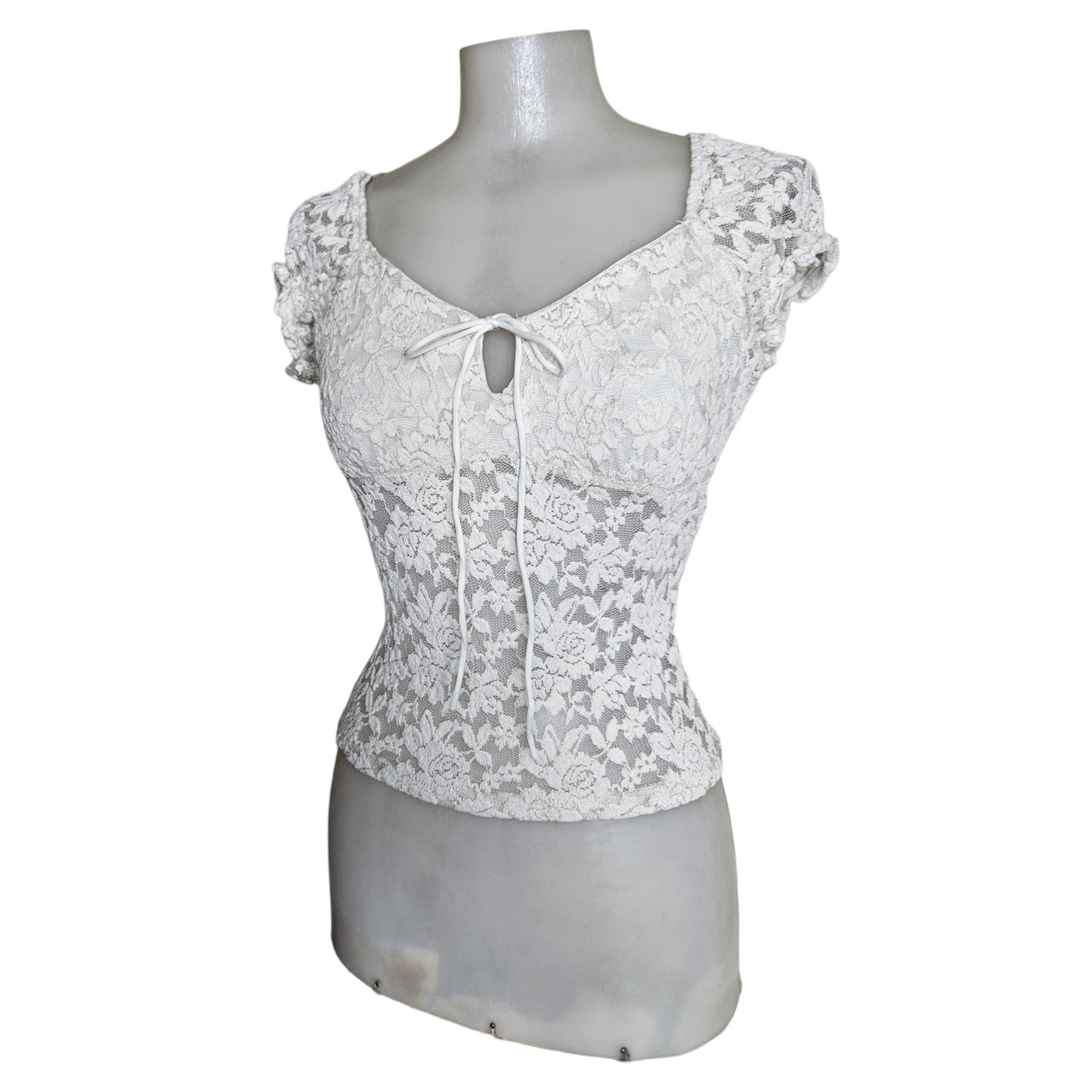 White lace top