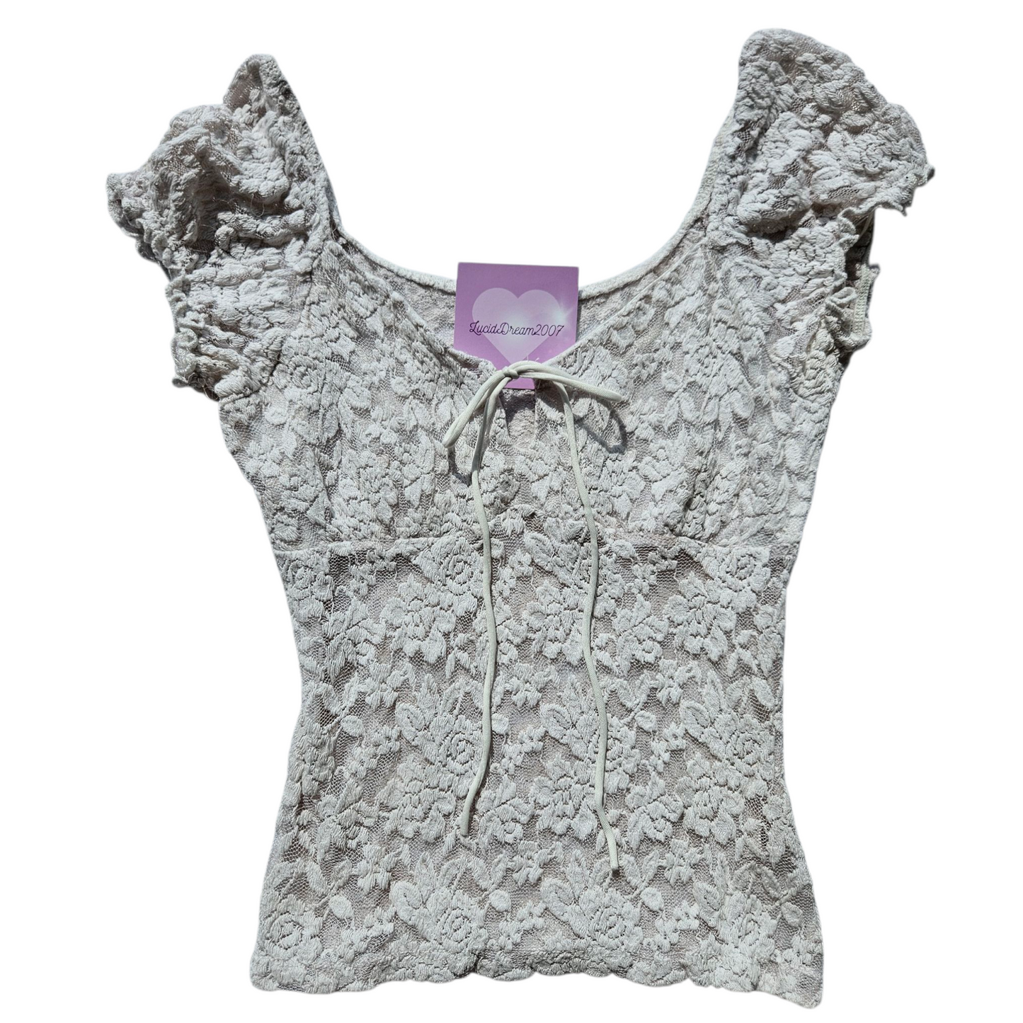 White lace top
