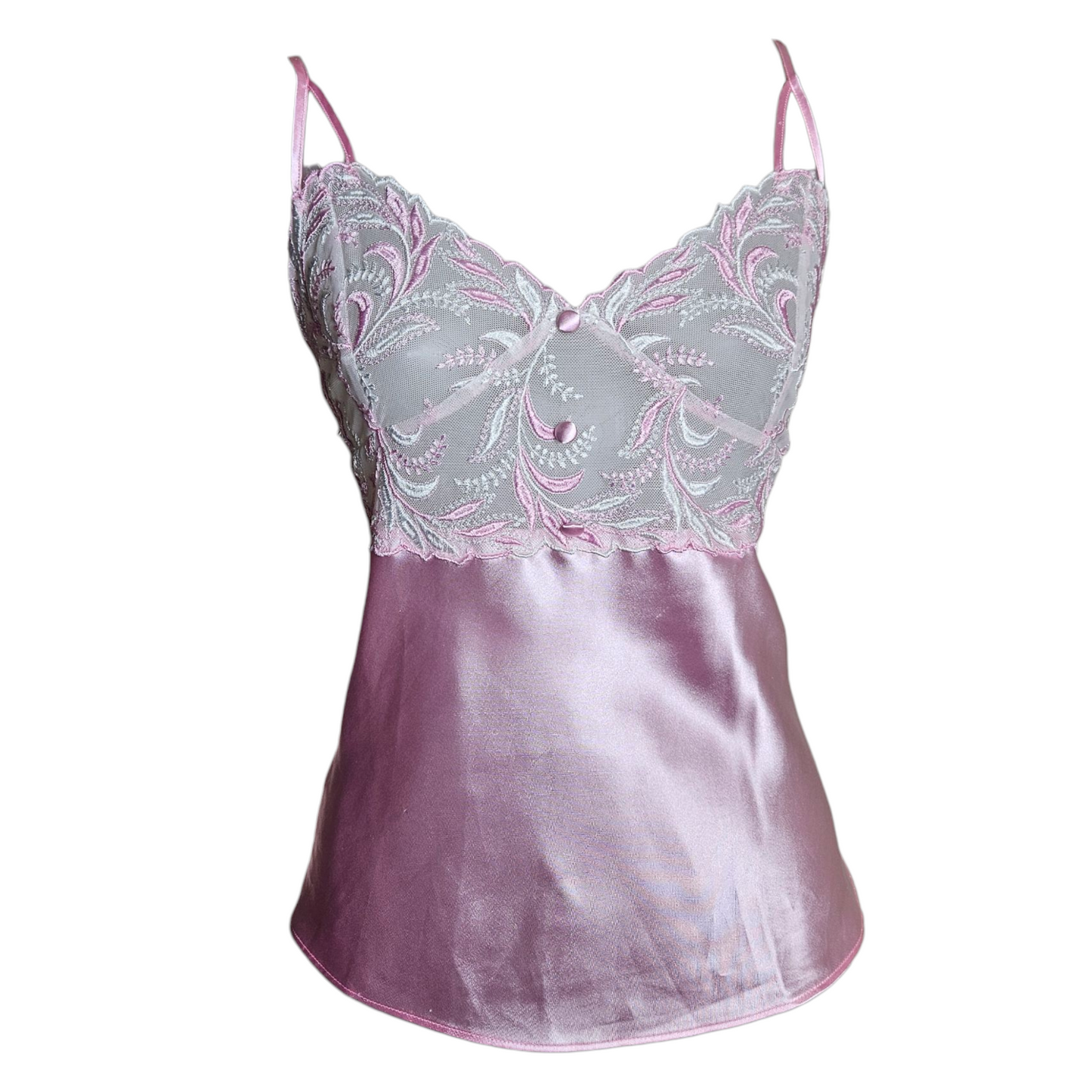 Ensemble de nuit satiné rose