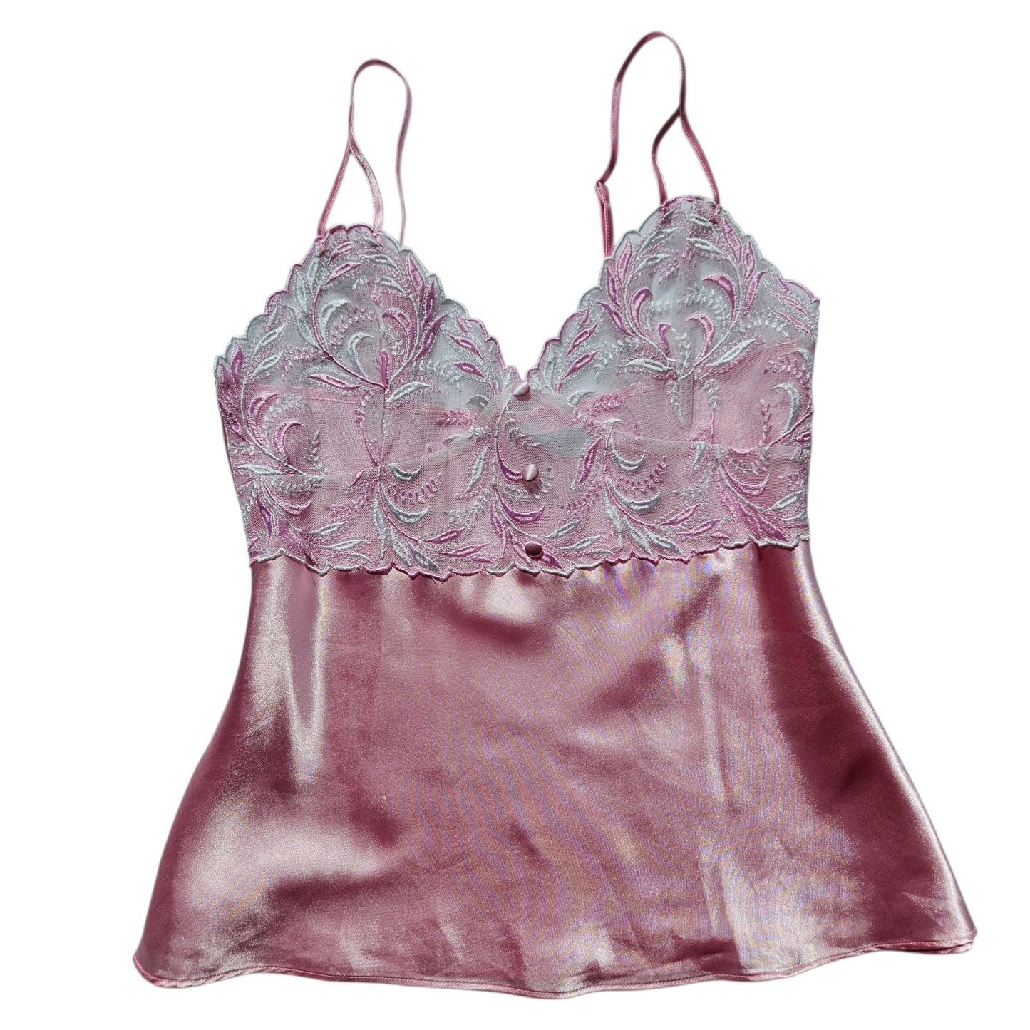 Ensemble de nuit satiné rose