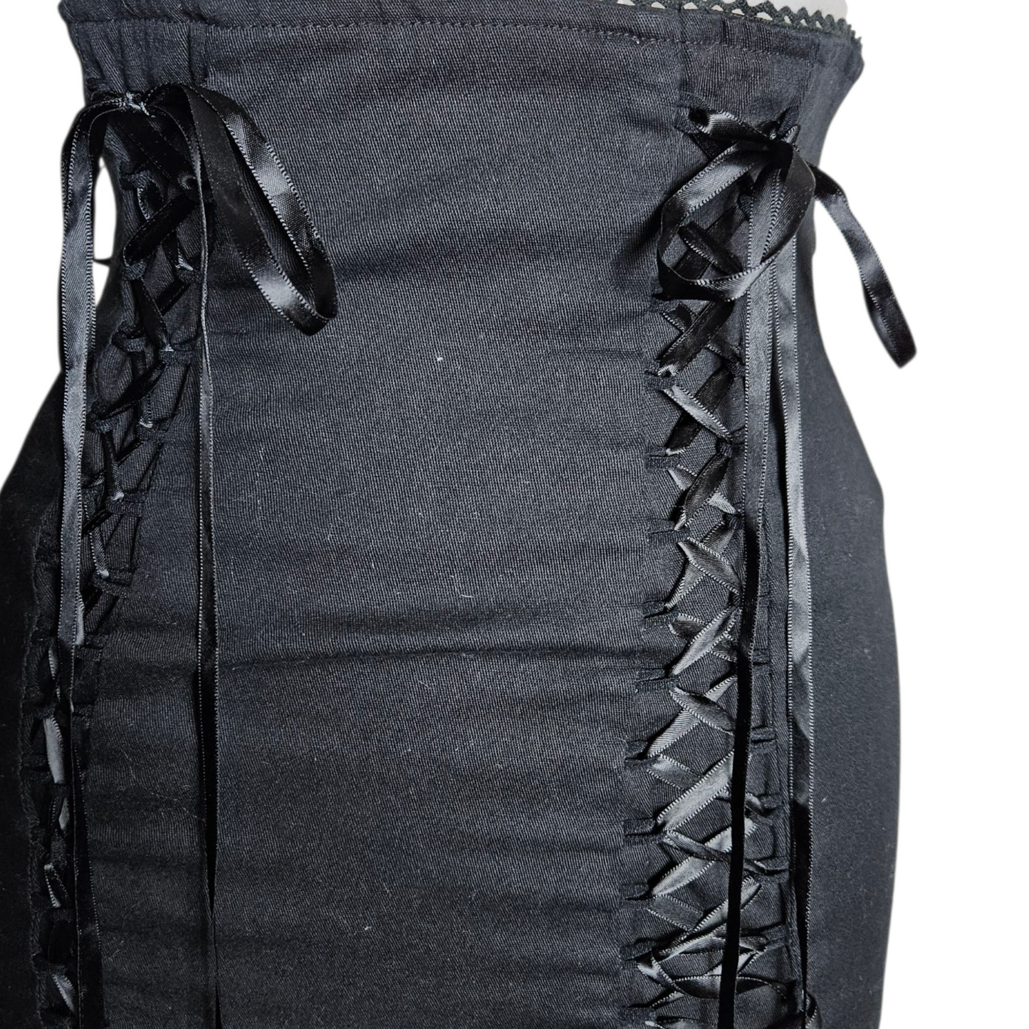 Asymmetrical Bodyline Lace-Up Skirt