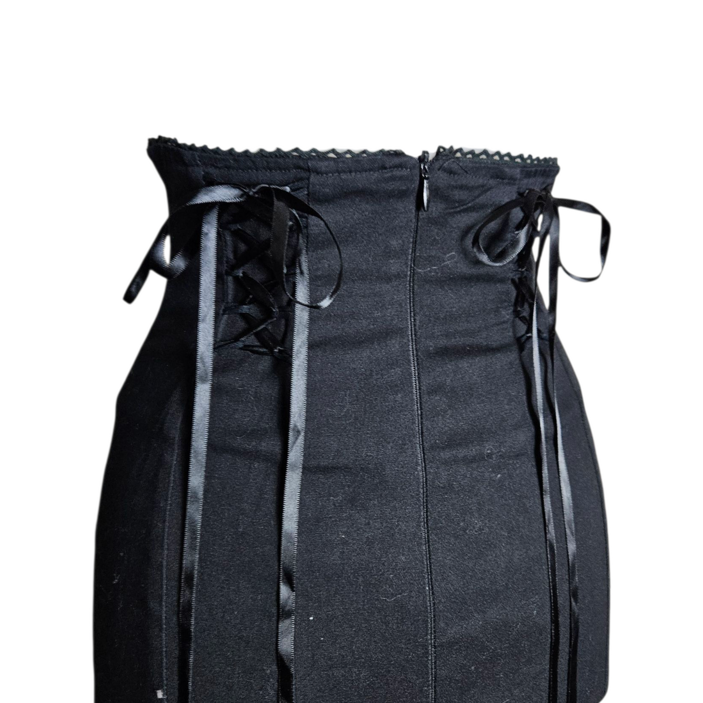 Asymmetrical Bodyline Lace-Up Skirt
