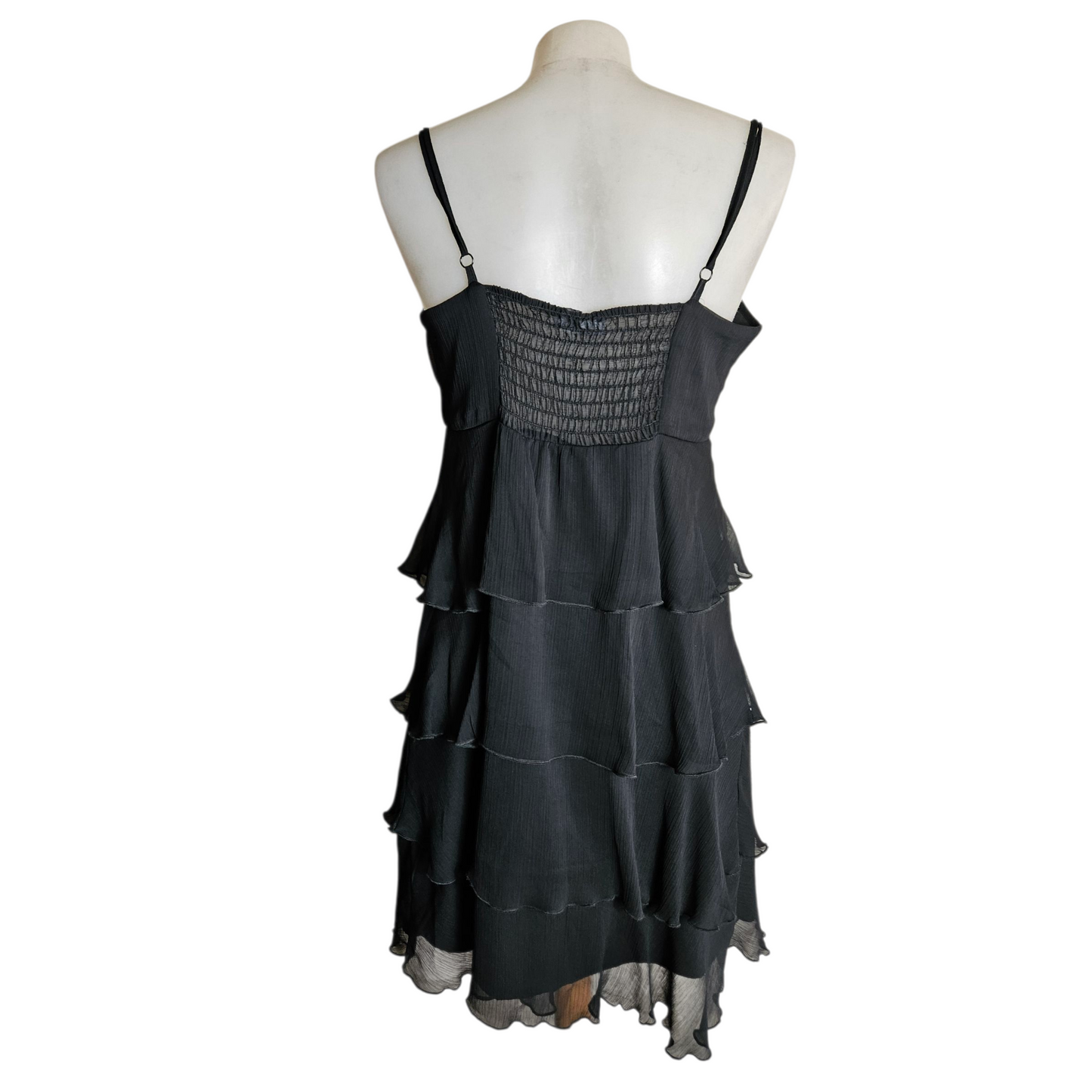 Ruffled voile dress