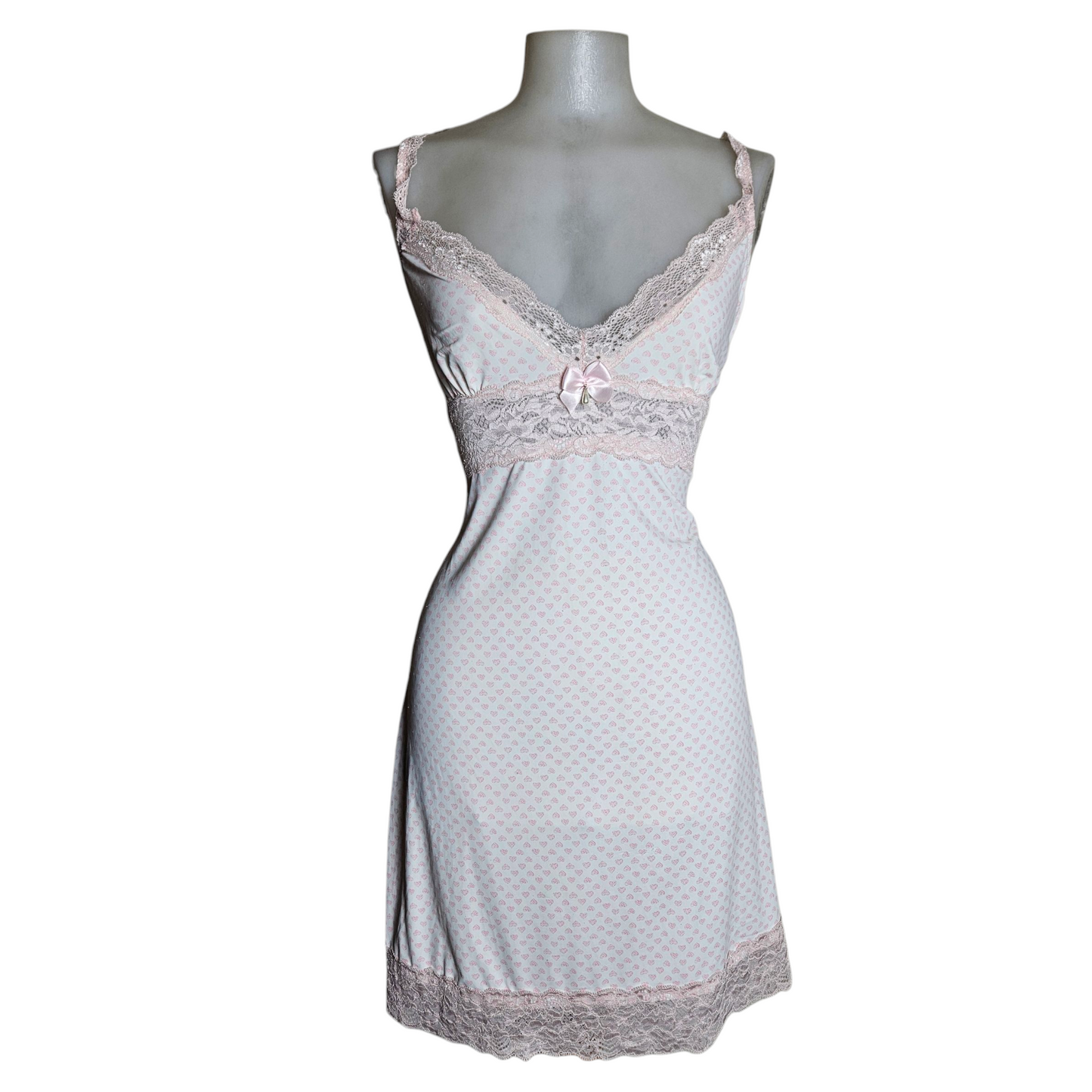 Robe nuisette à coeurs