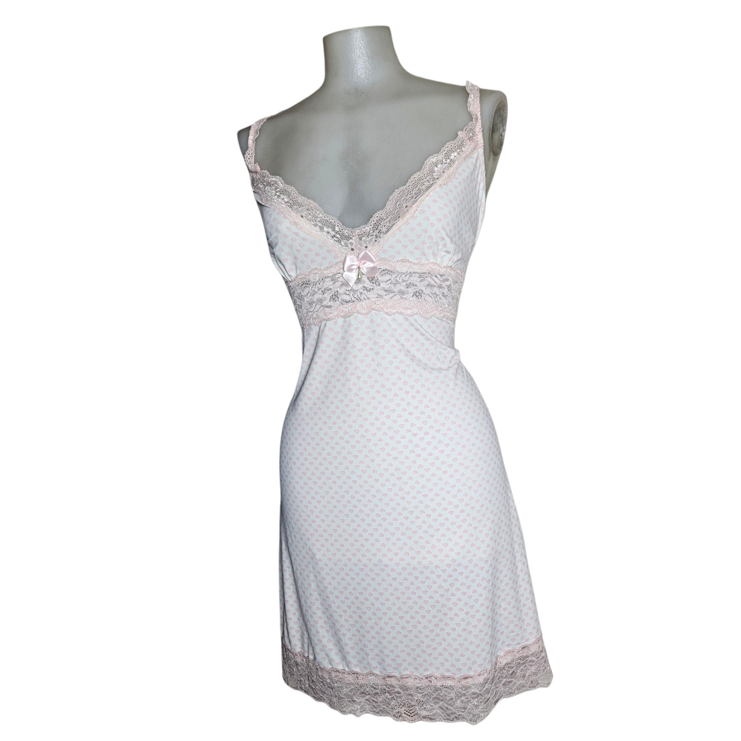 Robe nuisette à coeurs