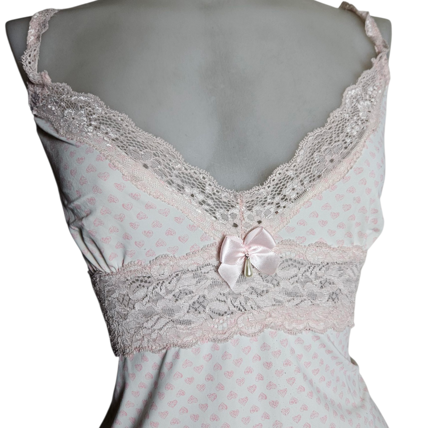 Robe nuisette à coeurs