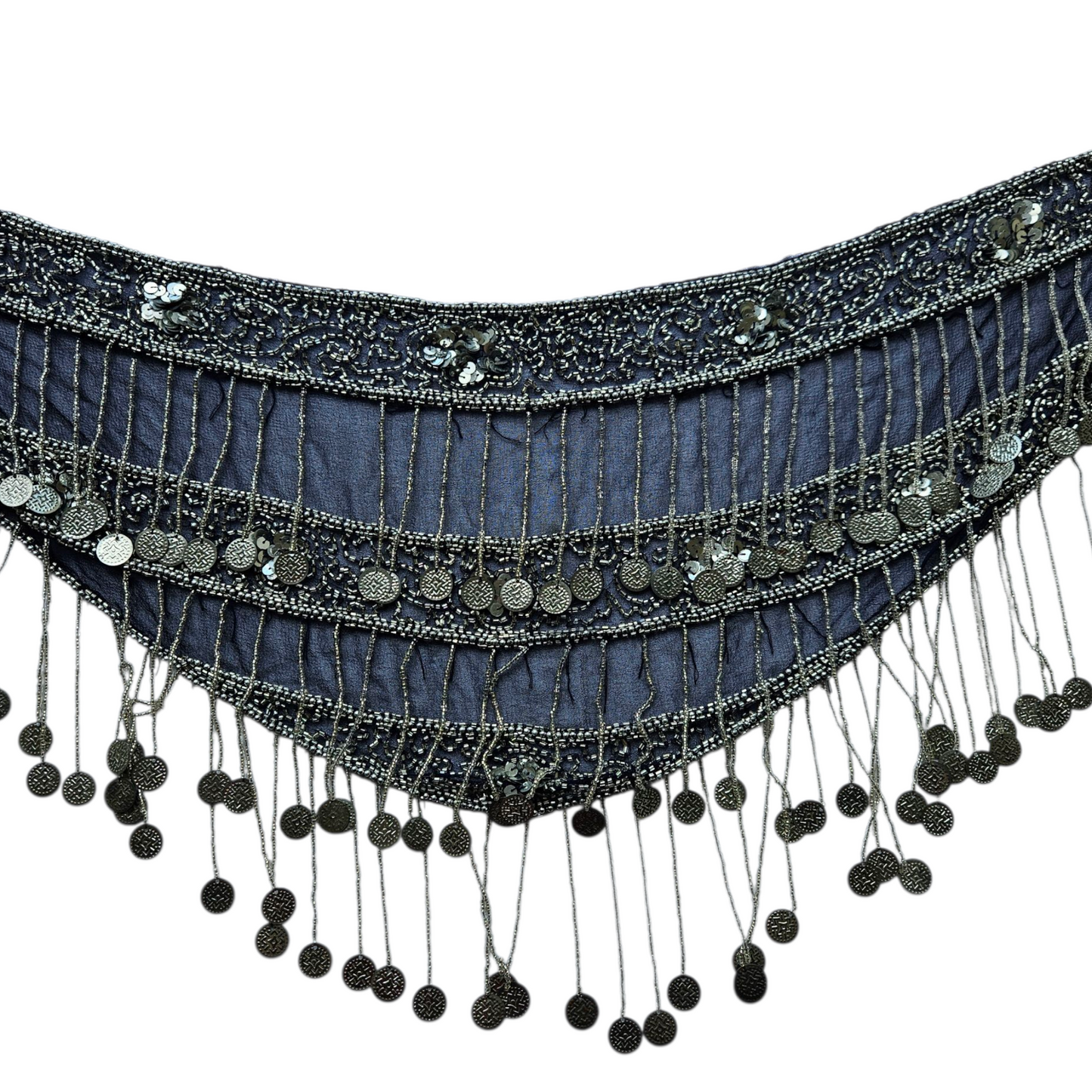 Veil and sequin belt