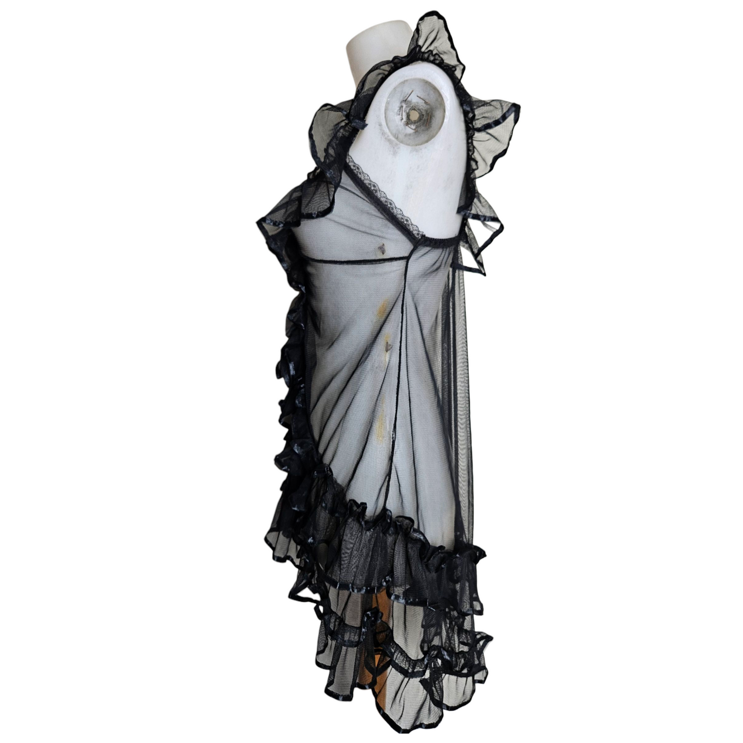 Haut en voile à volants