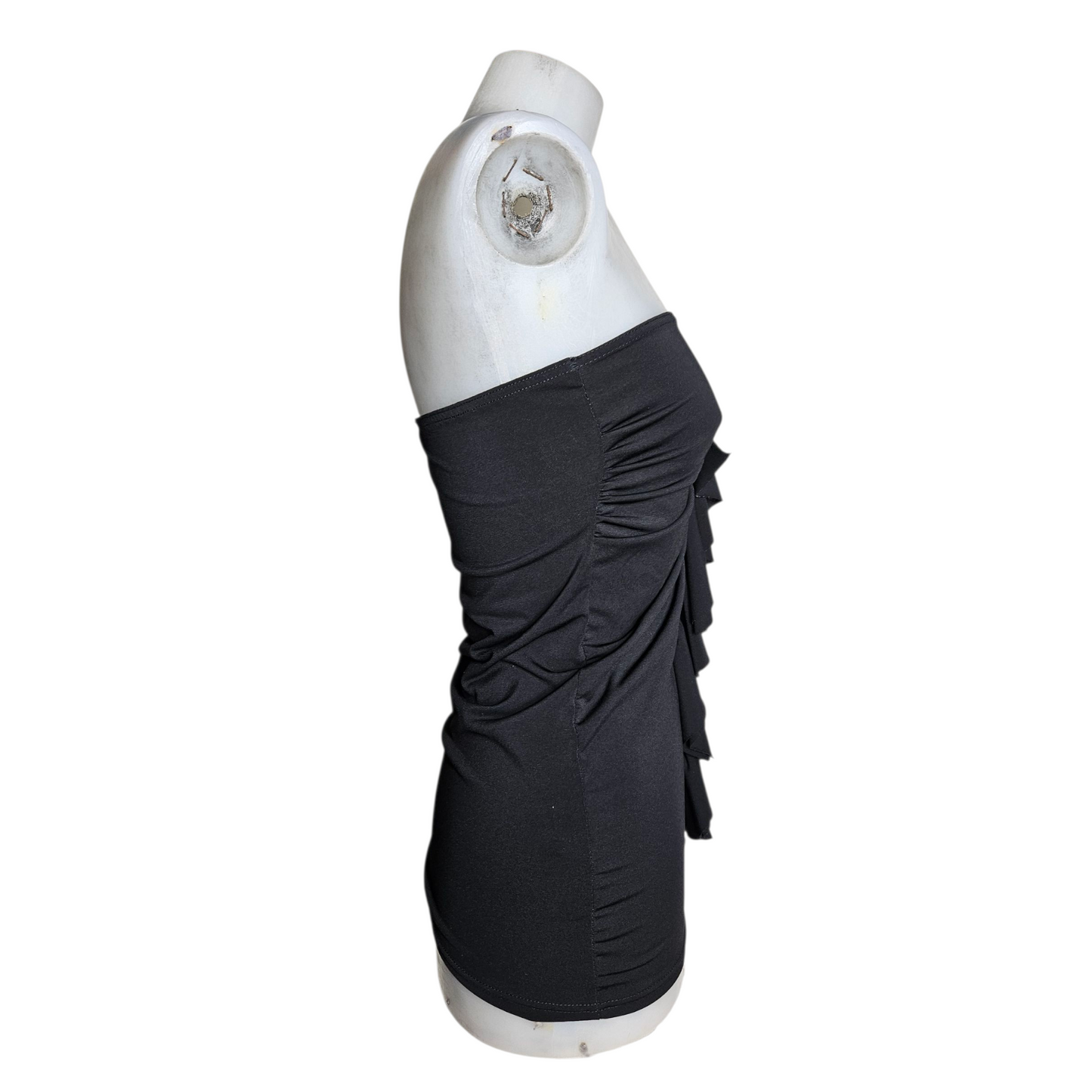 Haut strapless à volants