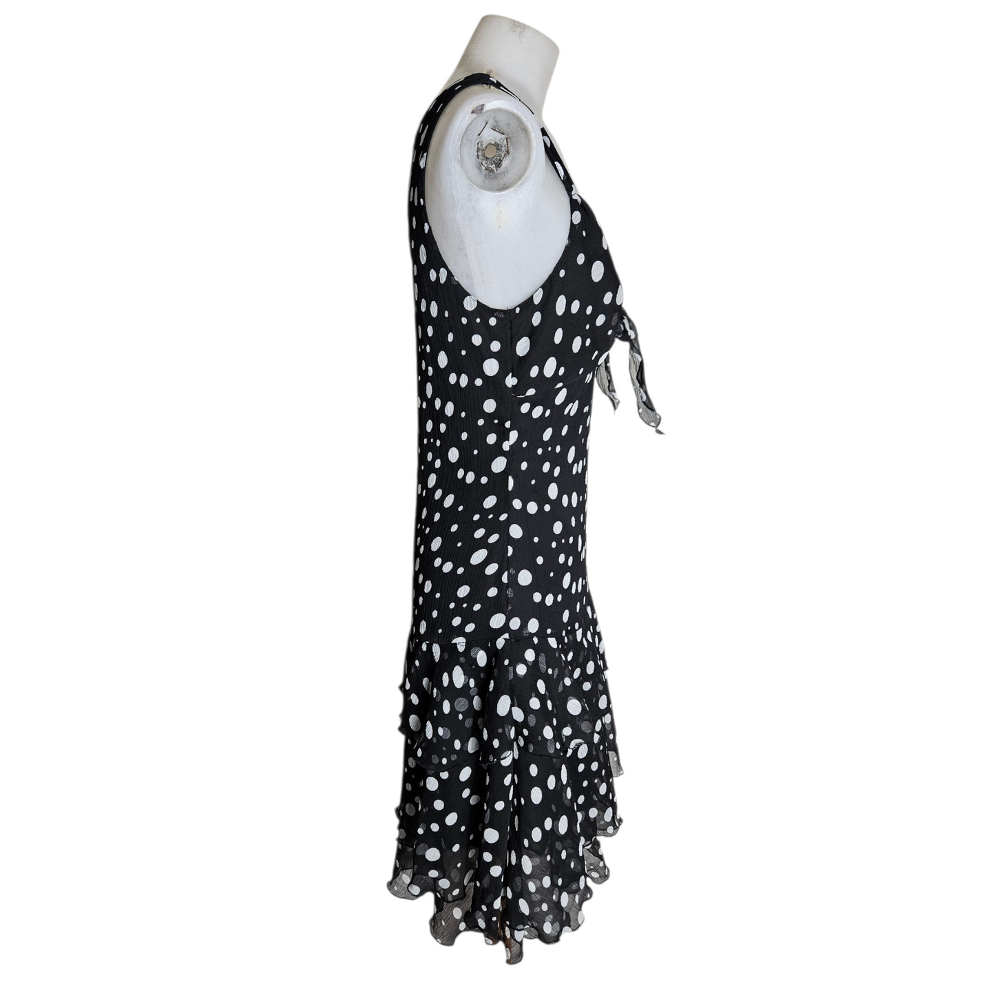 Polka dot voile dress