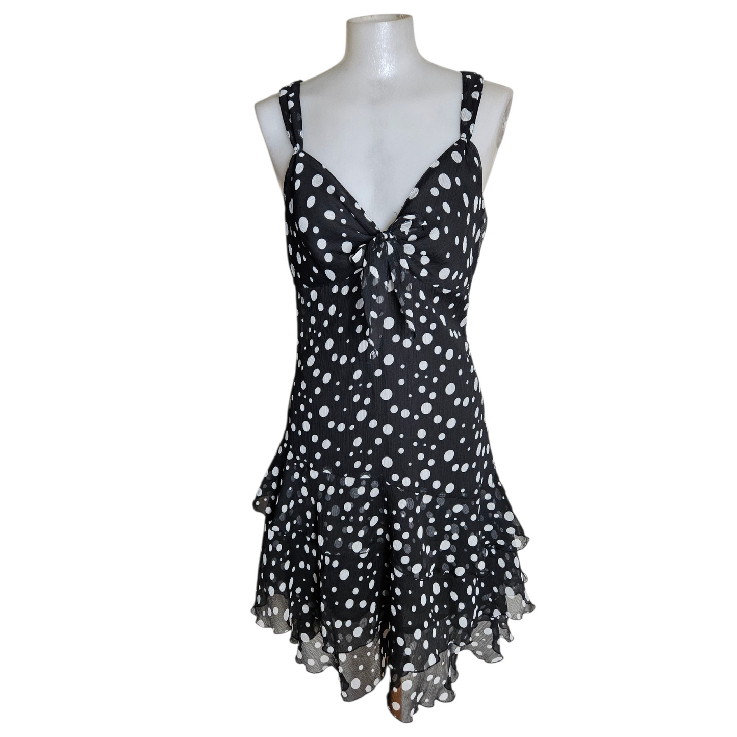 Polka dot voile dress