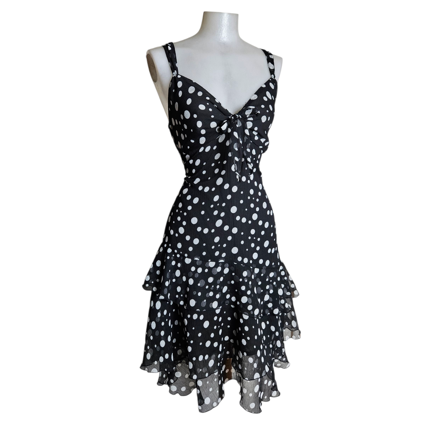 Polka dot voile dress