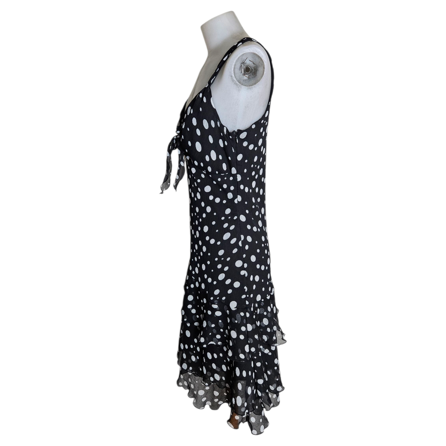 Polka dot voile dress