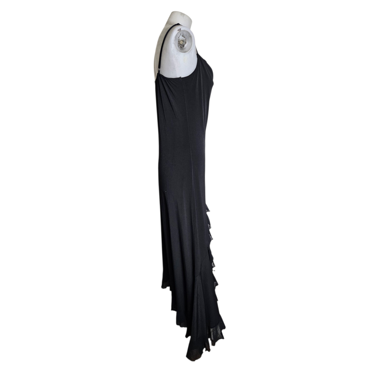 Maxi robe col bénitier noire
