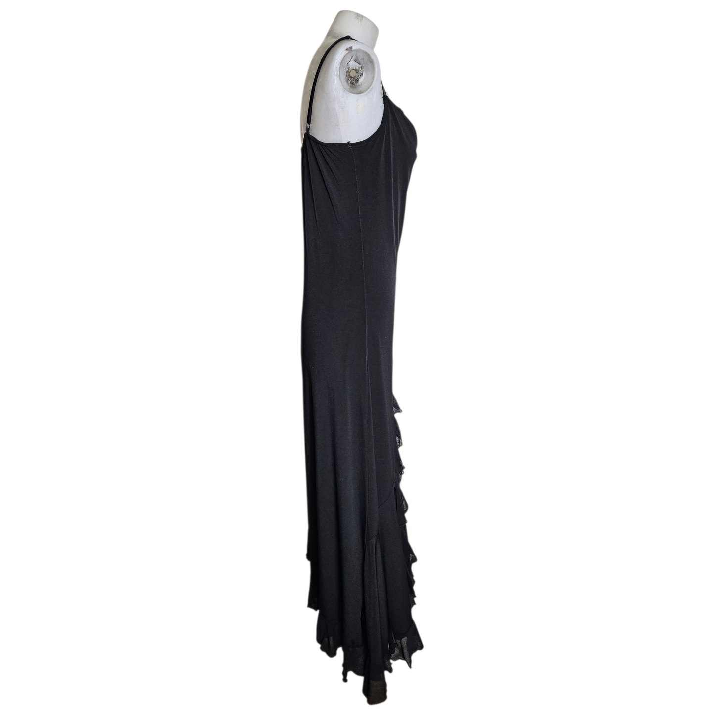 Maxi robe col bénitier noire