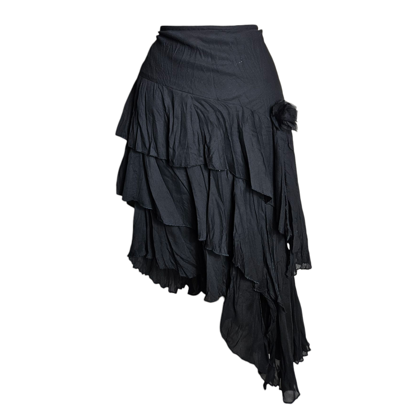 Jupe asymétrique à volants