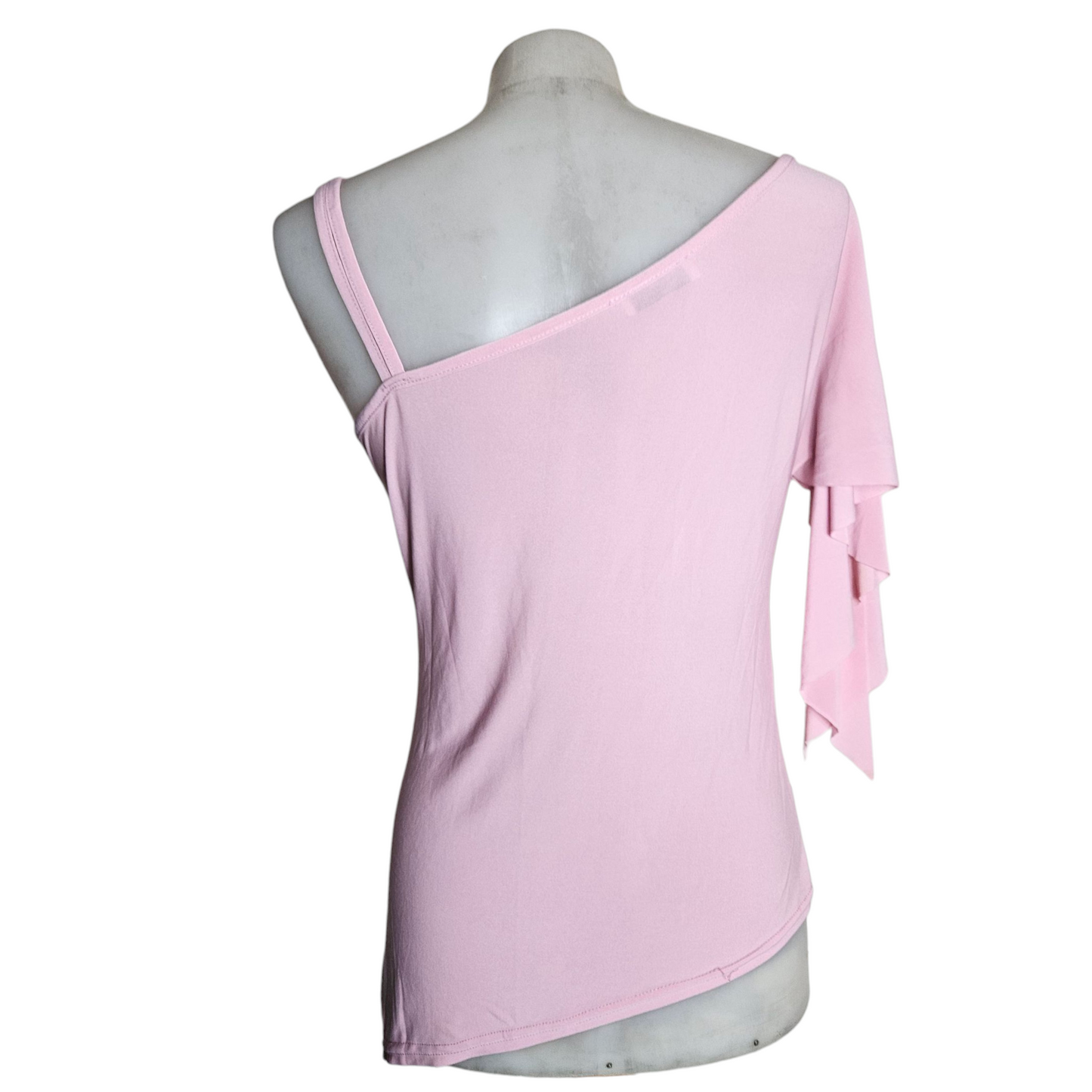 Haut rose asymétrique à boucle