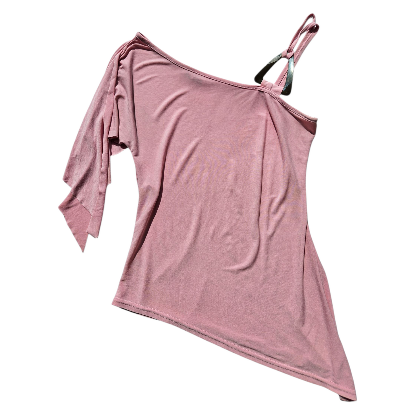 Haut rose asymétrique à boucle