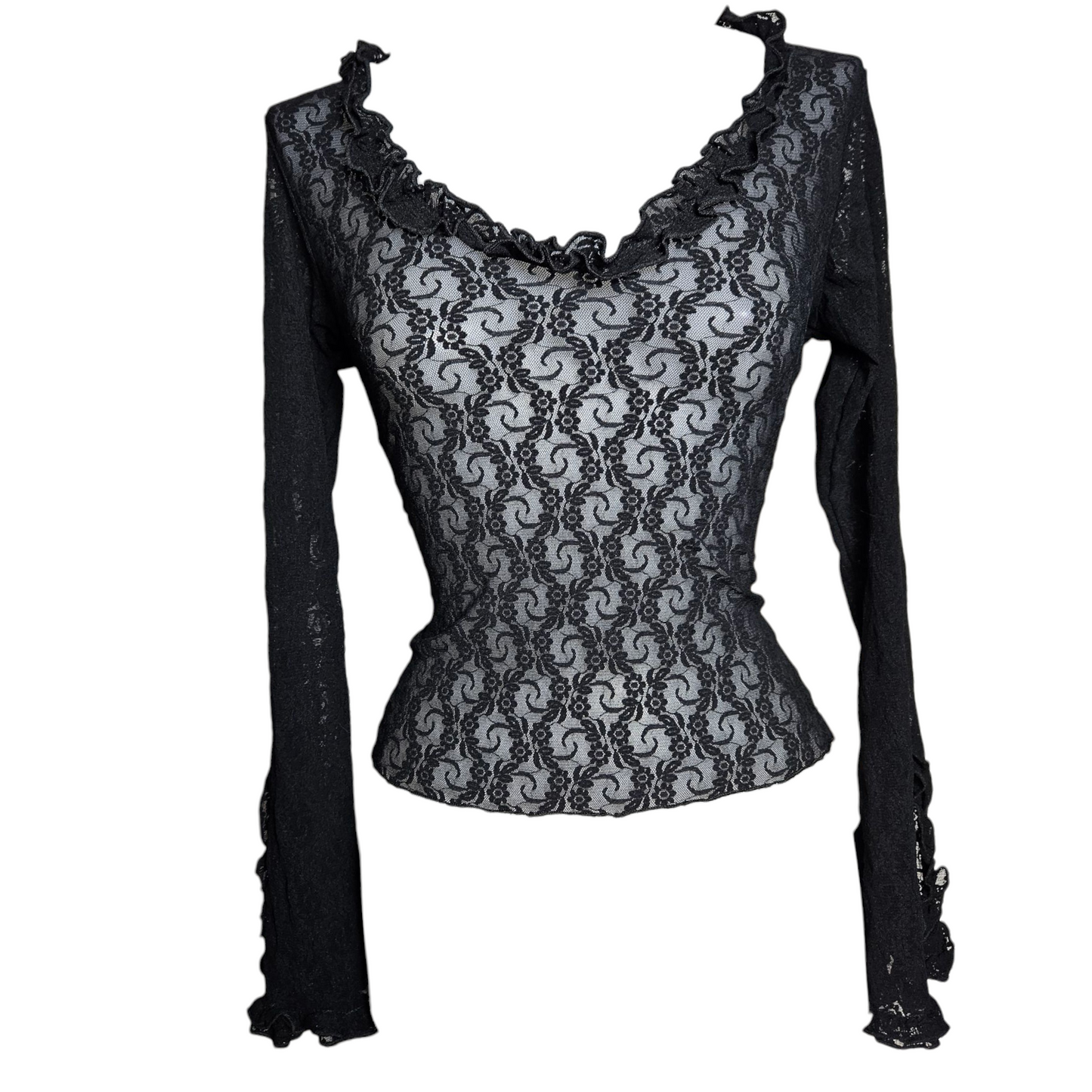 Black lace top