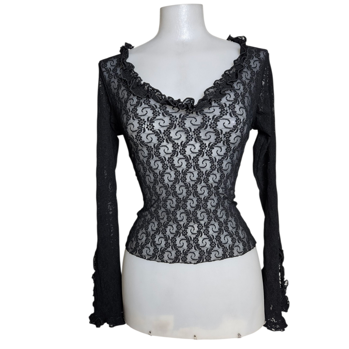 Black lace top