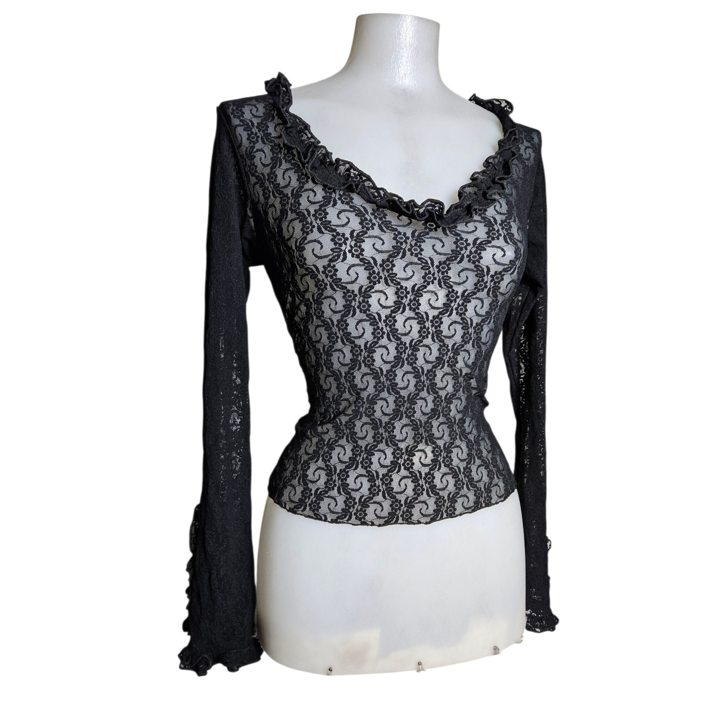Black lace top