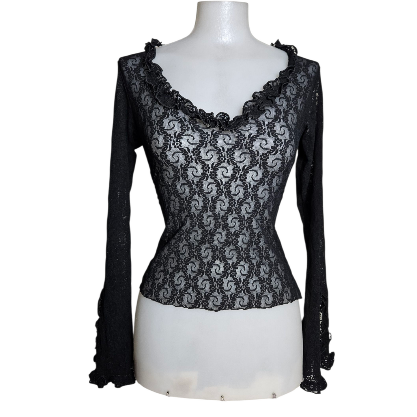 Black lace top