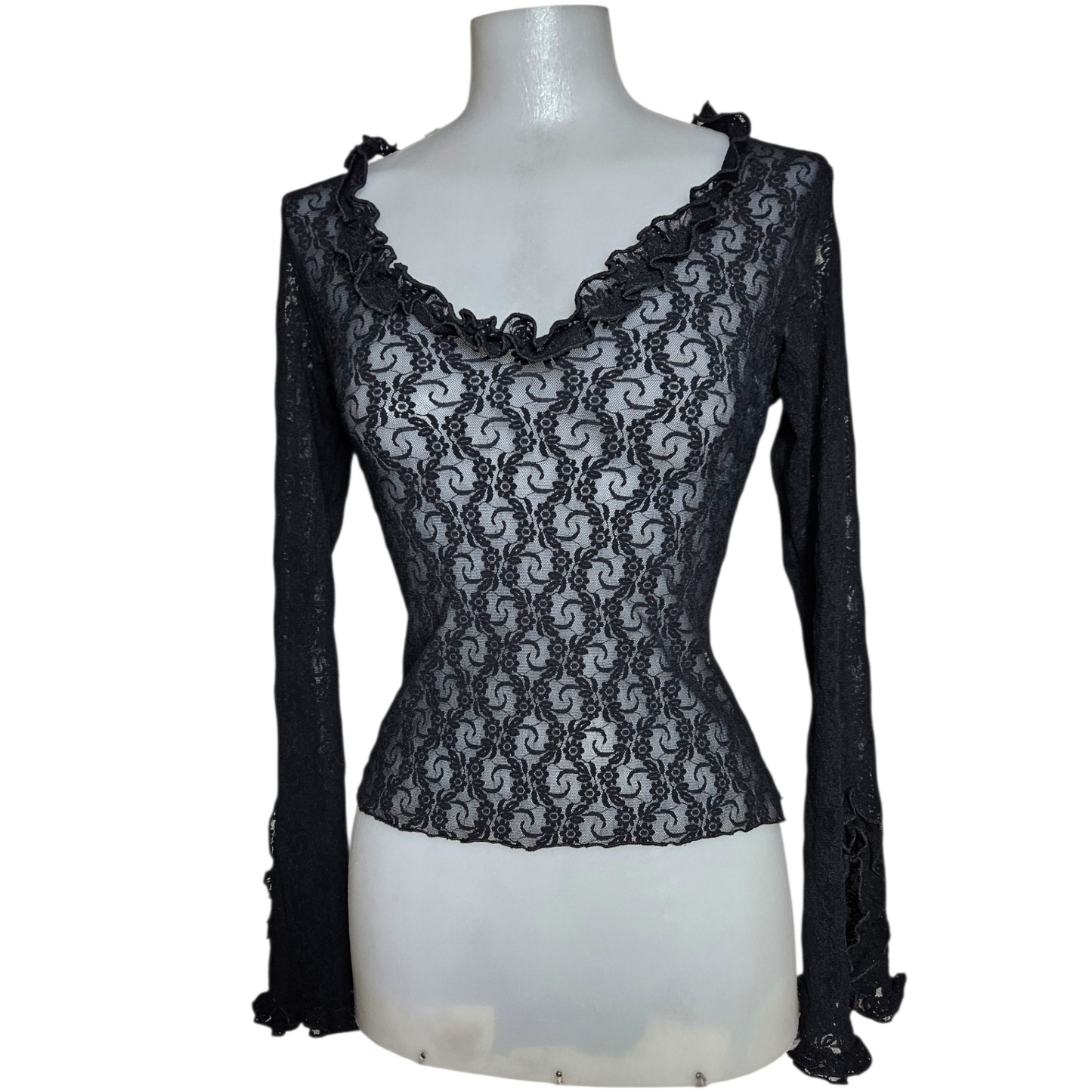 Black lace top