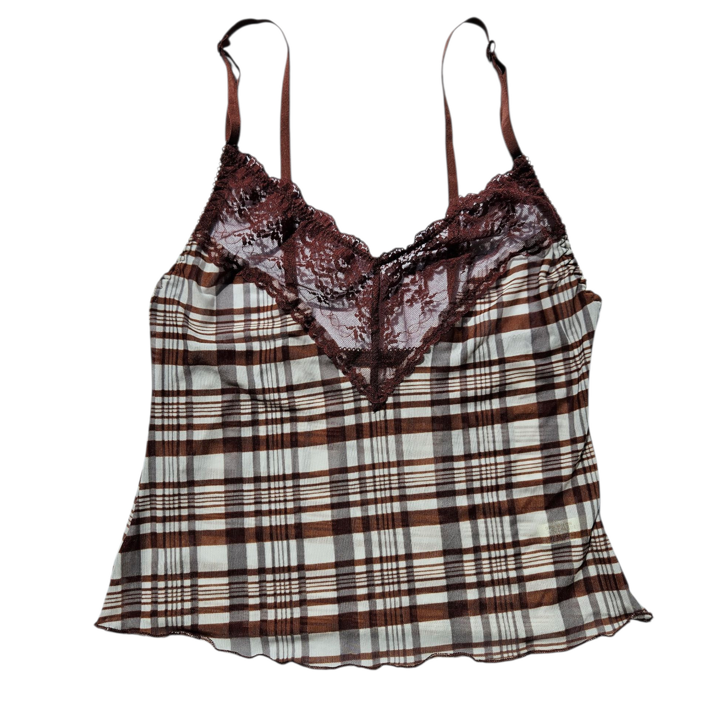 Ensemble de nuit en voile tartan