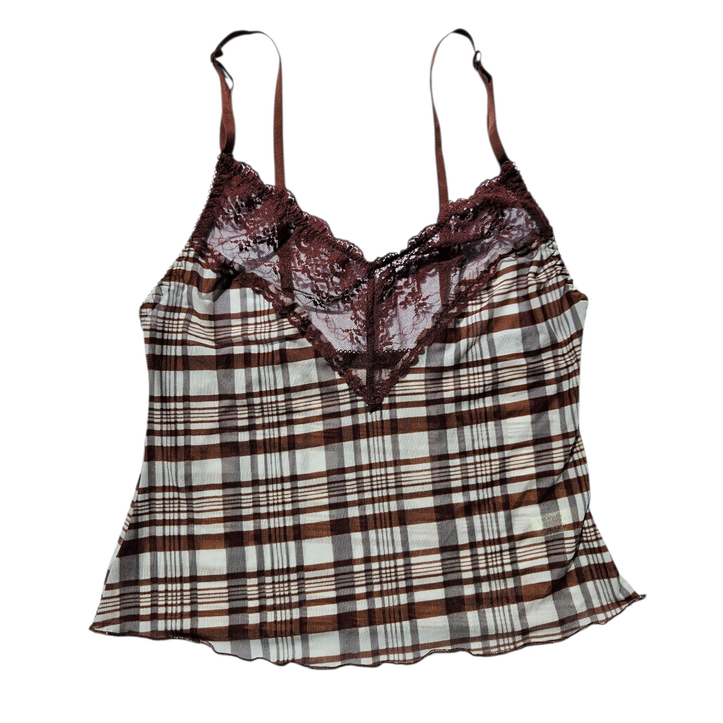 Ensemble de nuit en voile tartan