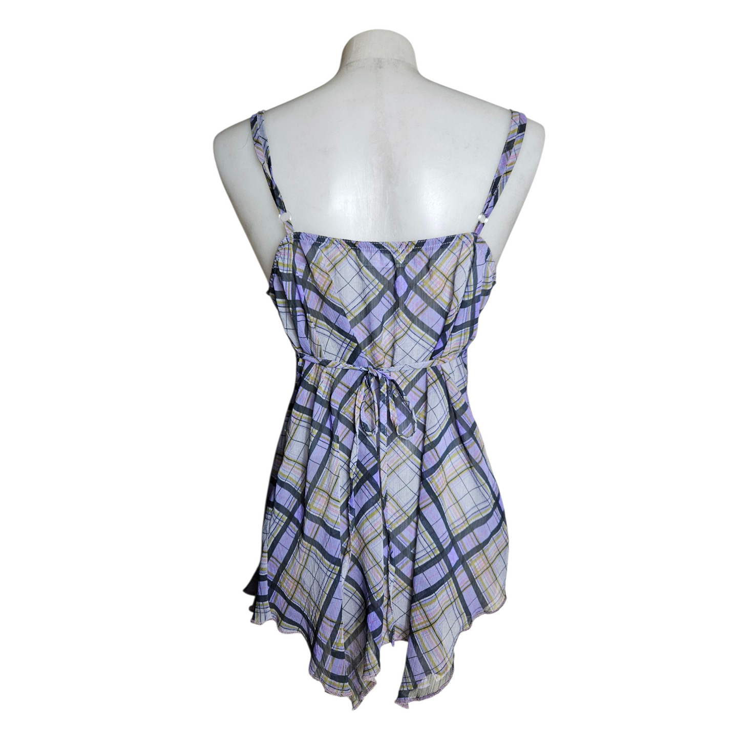 Tartan voile top