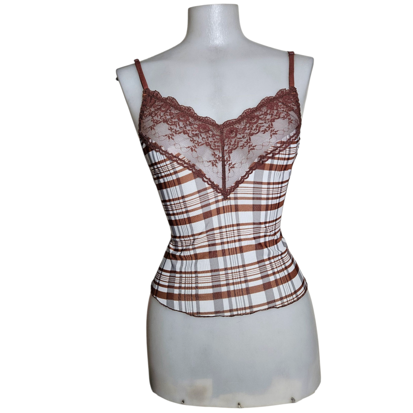 Ensemble de nuit en voile tartan
