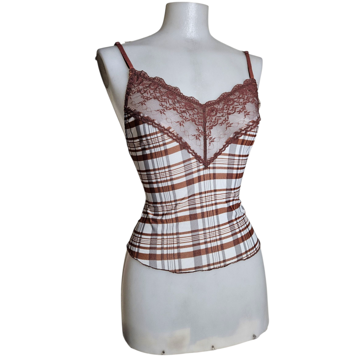 Ensemble de nuit en voile tartan