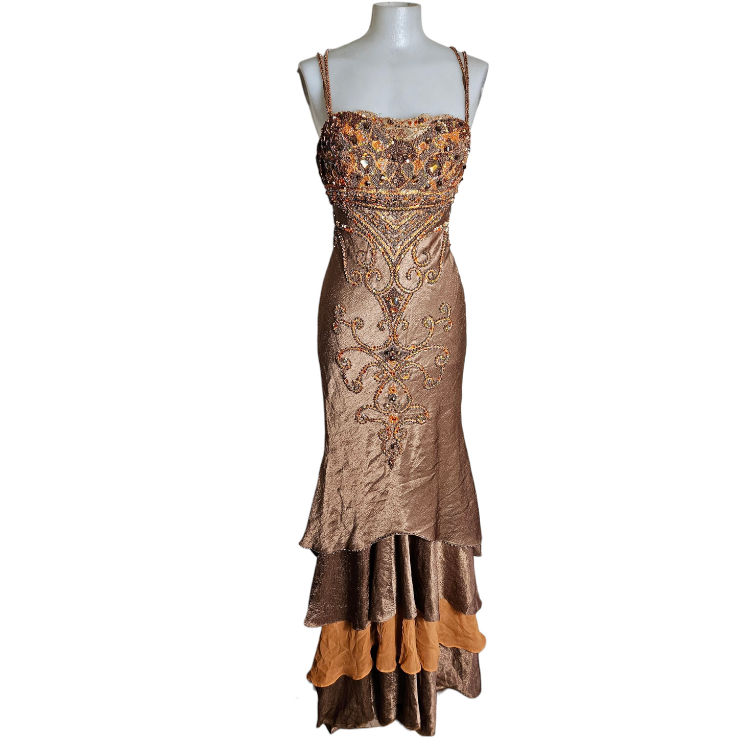 Robe de soirée brodée de perles