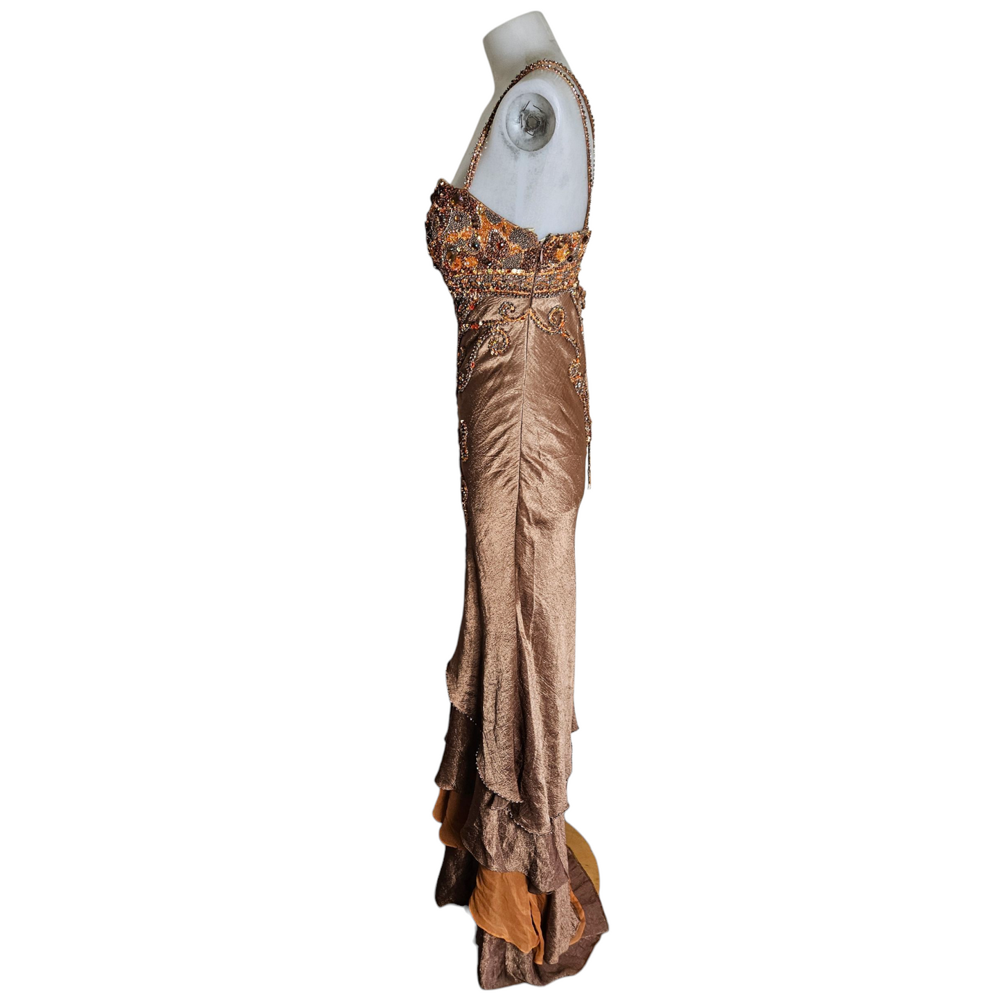 Robe de soirée brodée de perles