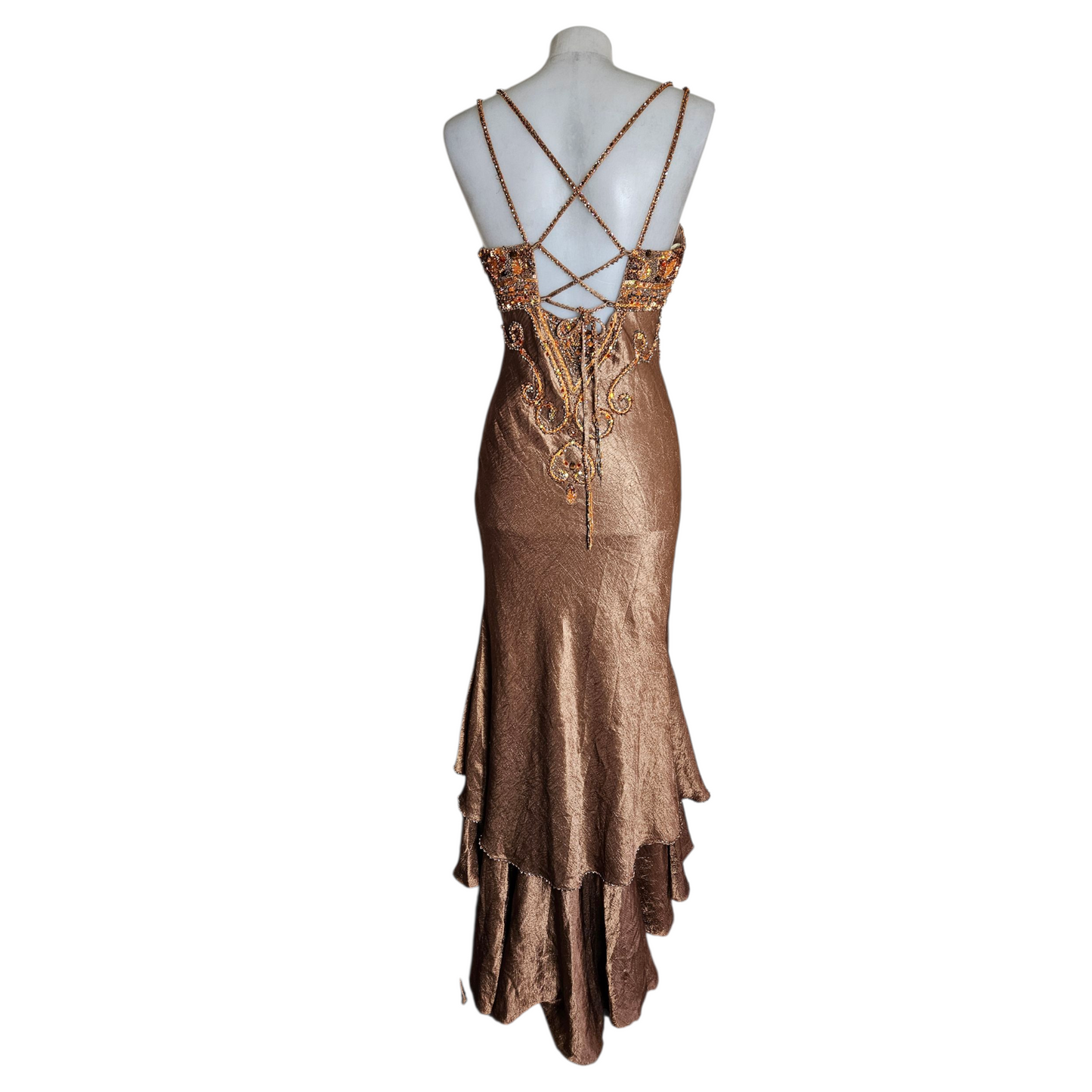 Robe de soirée brodée de perles