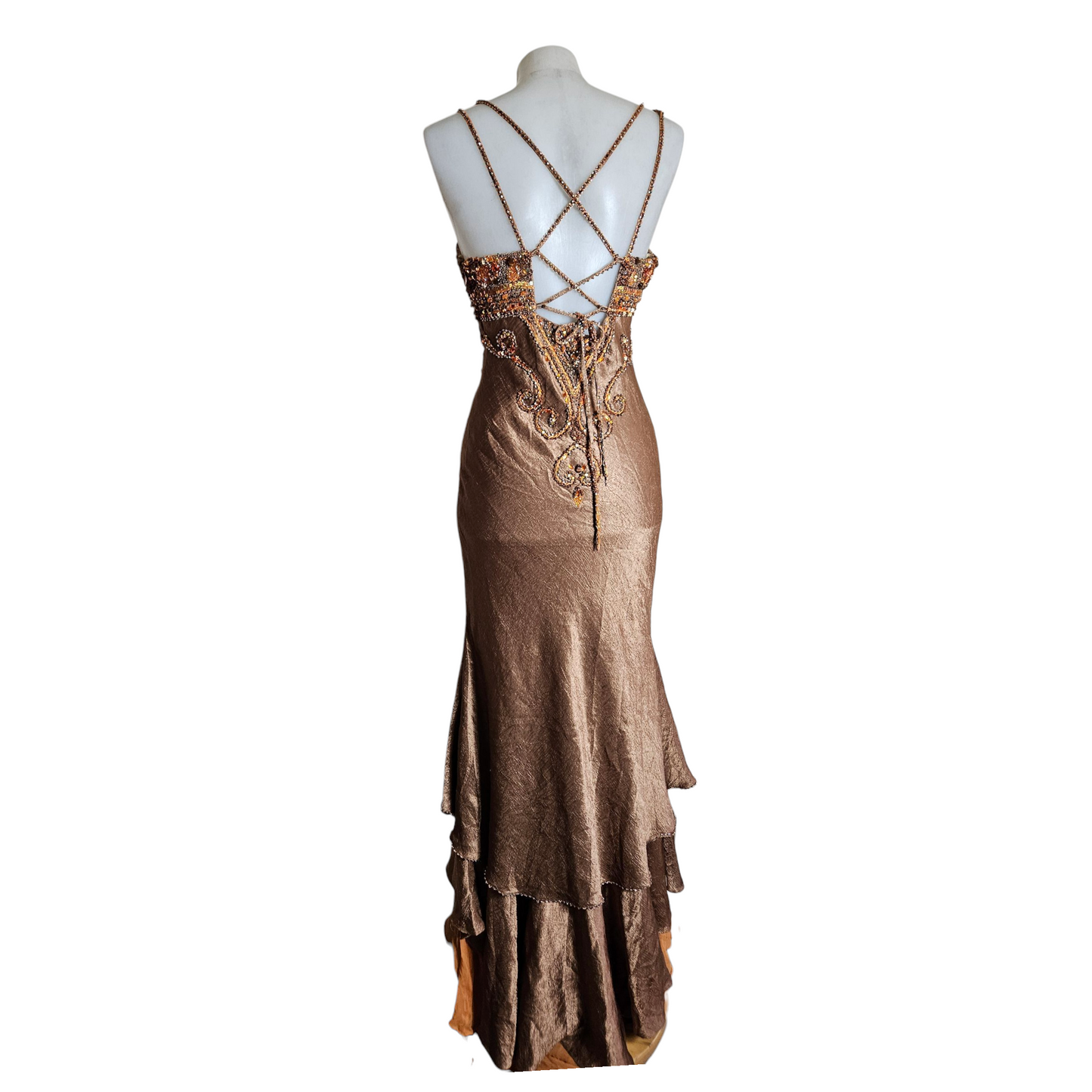 Robe de soirée brodée de perles