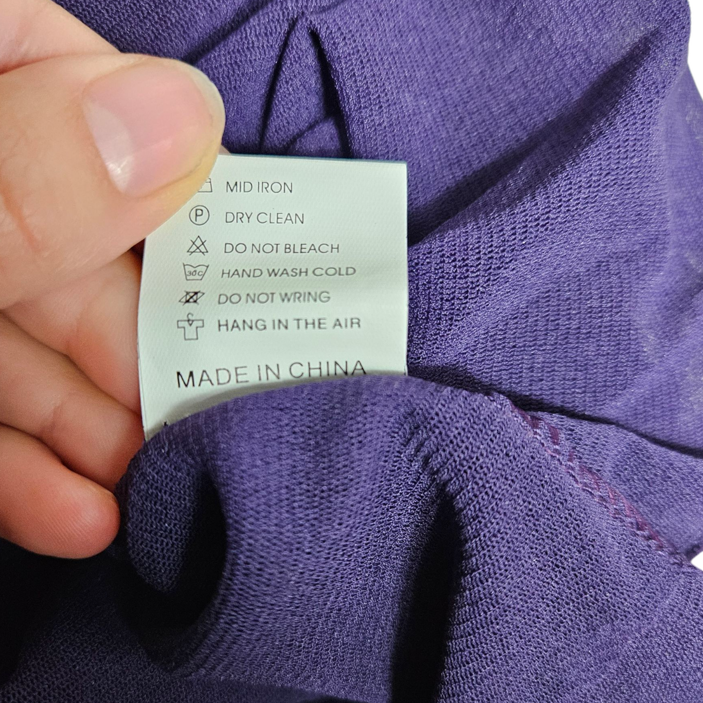 Haut en voile violet brodé de sequins