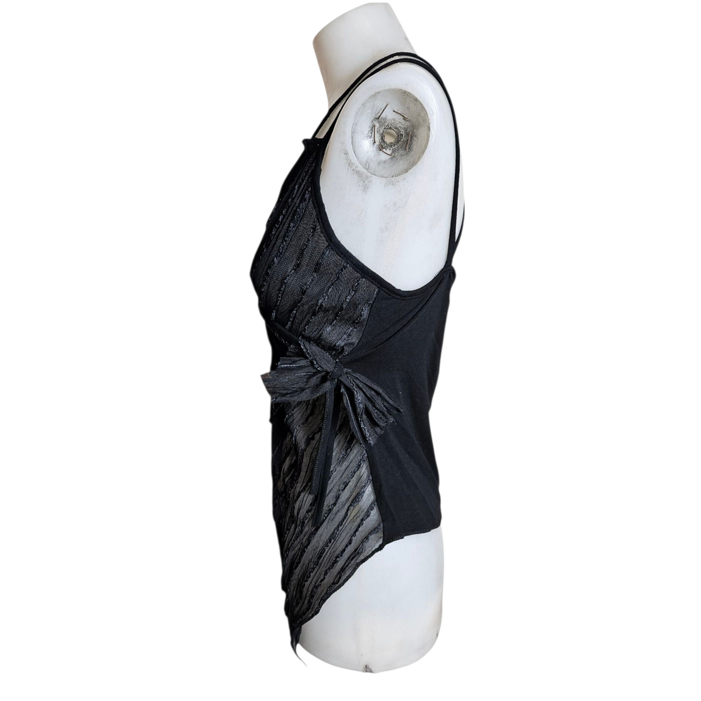 Wrap-over voile top