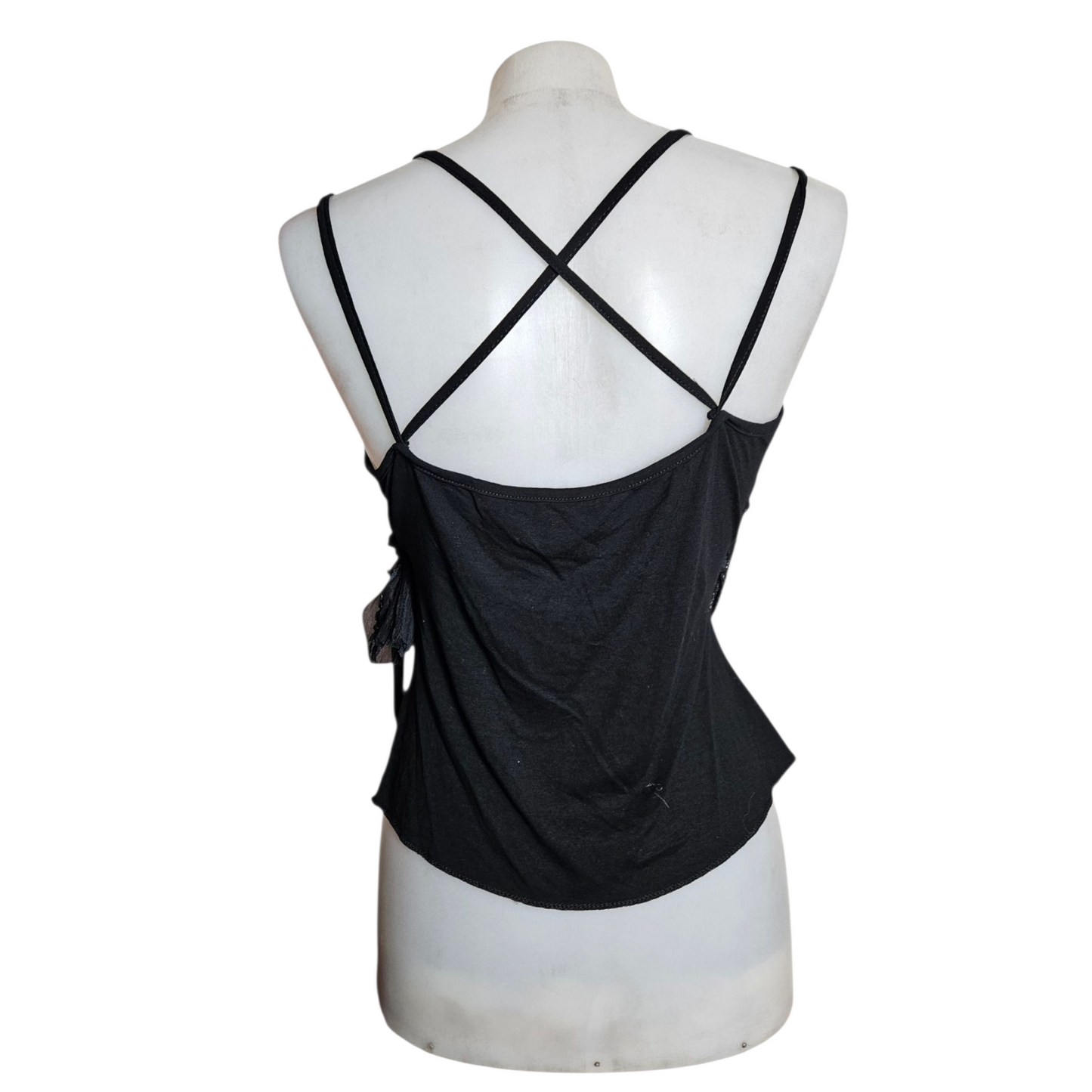 Wrap-over voile top