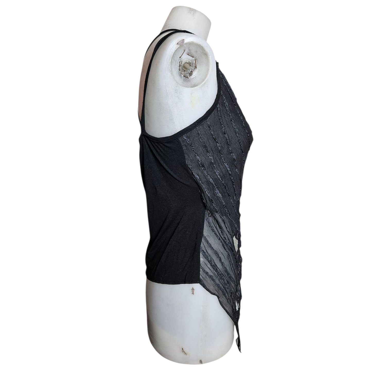 Wrap-over voile top