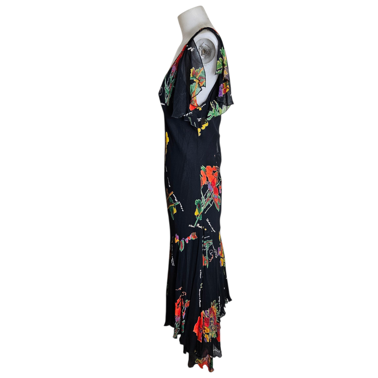 René Derhy floral voile dress