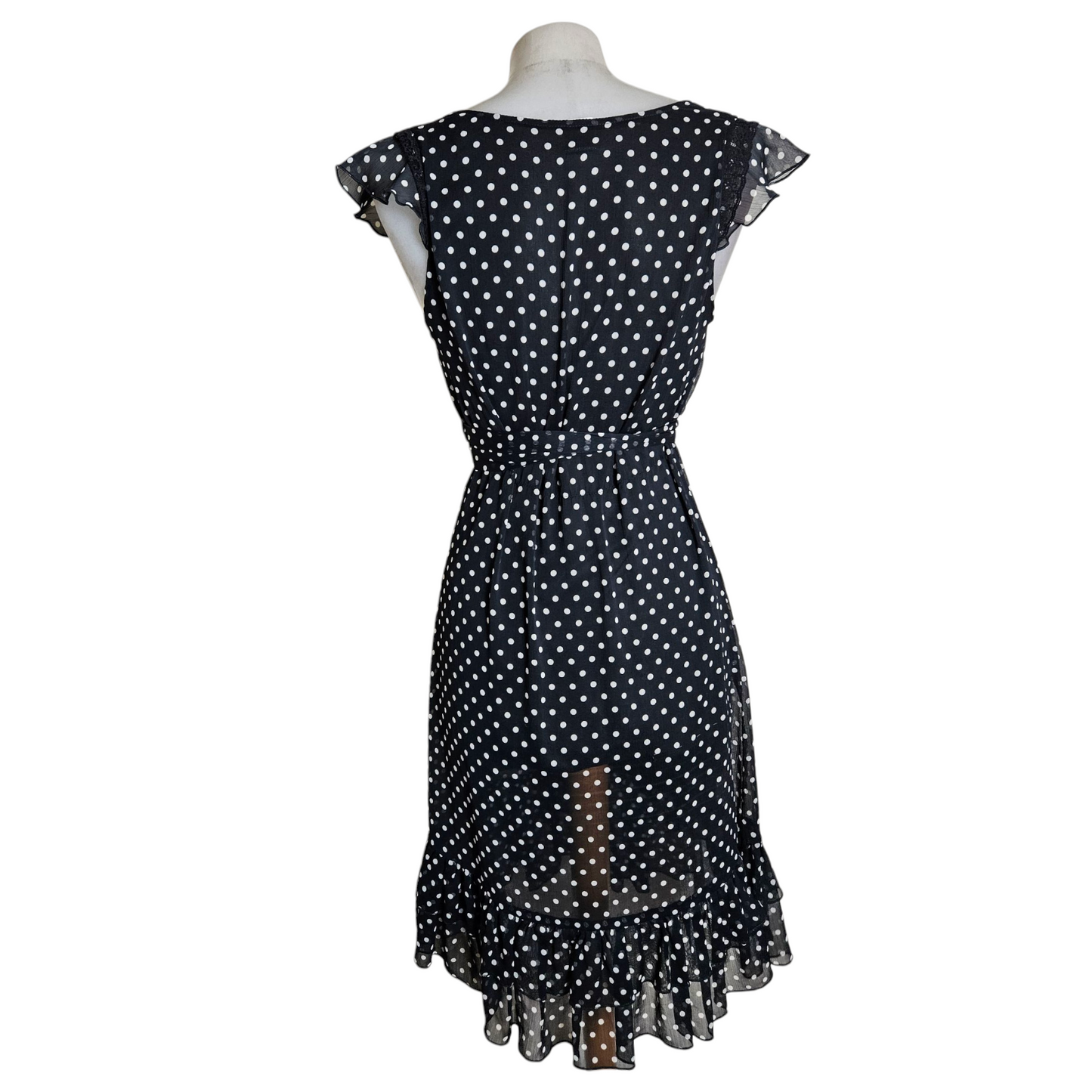 Polka dot voile dress
