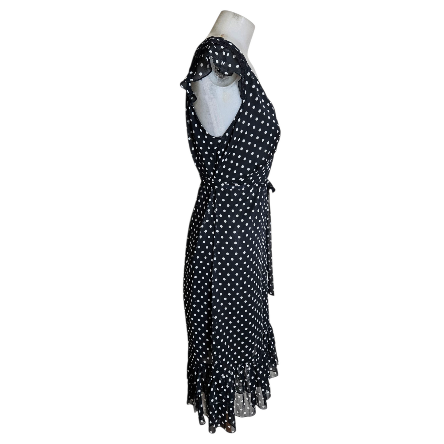 Polka dot voile dress