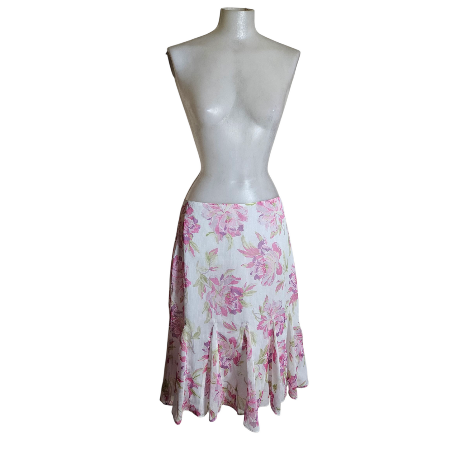 Jupe en voile floral