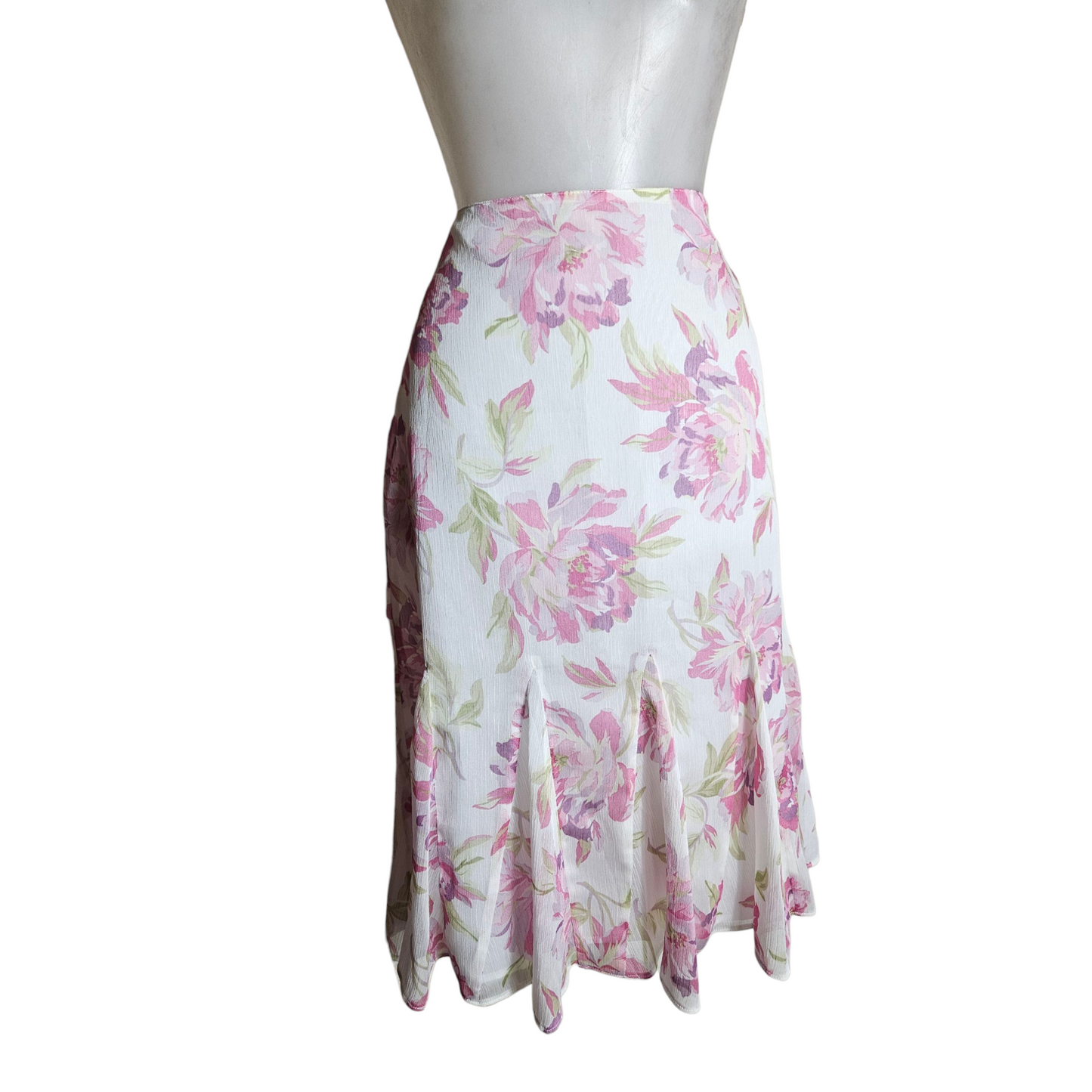 Jupe en voile floral