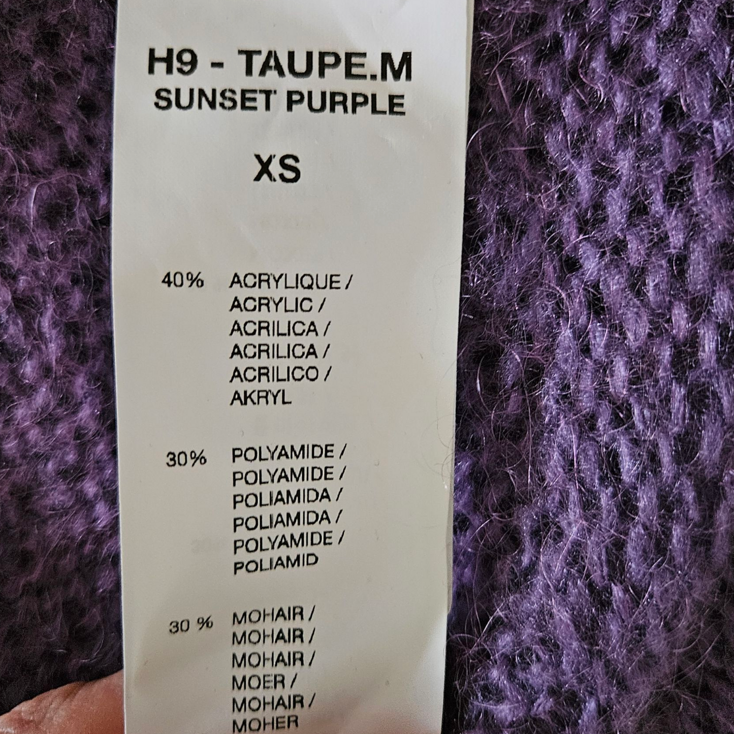 Purple wrap cardigan