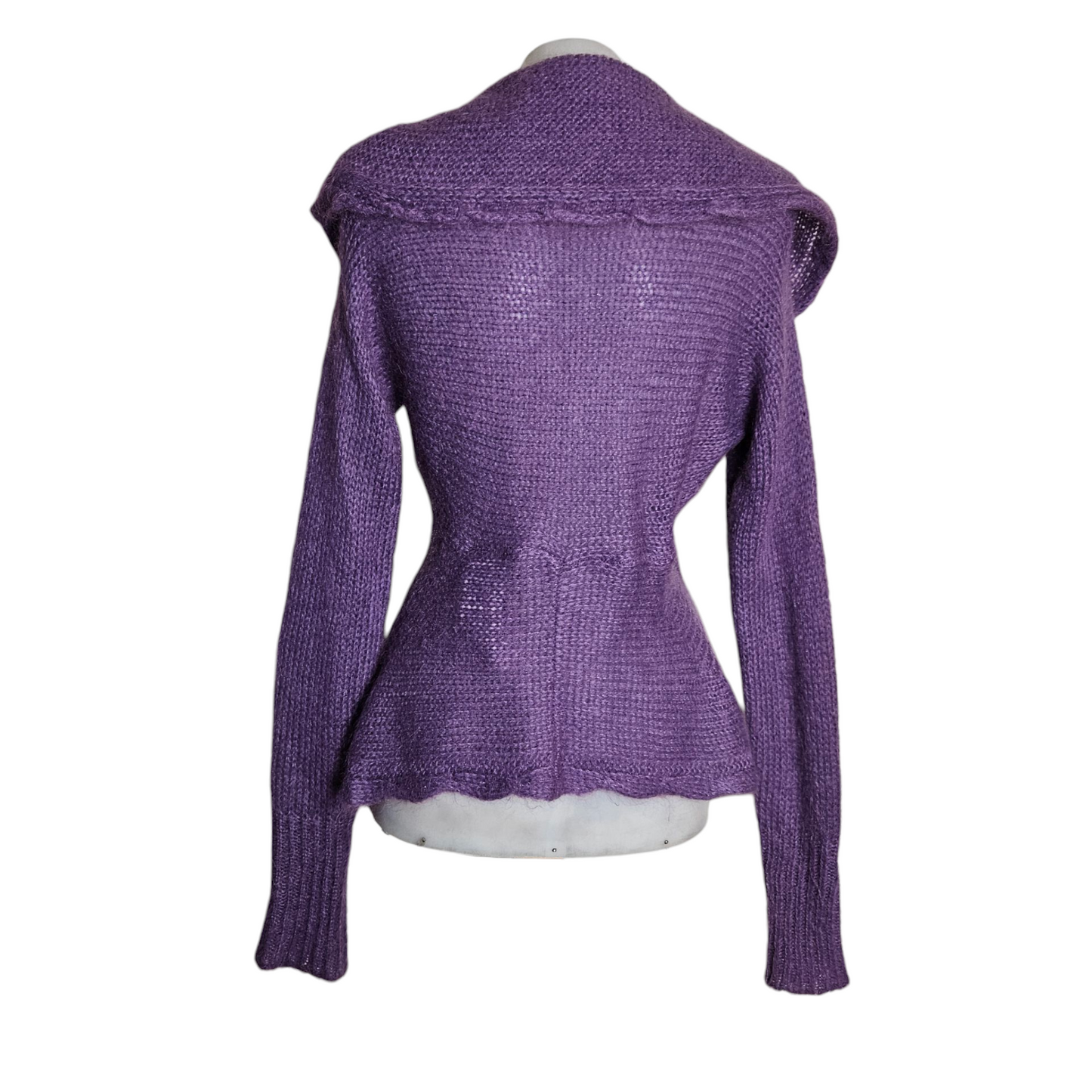 Purple wrap cardigan