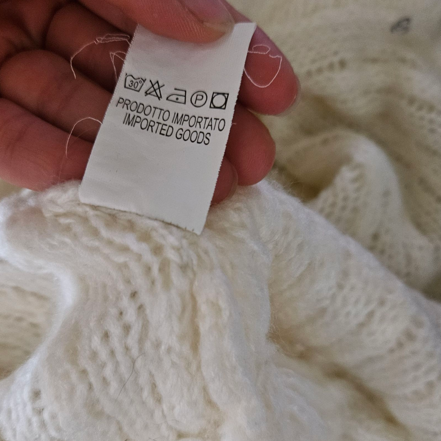 Cream ruffled cardigan