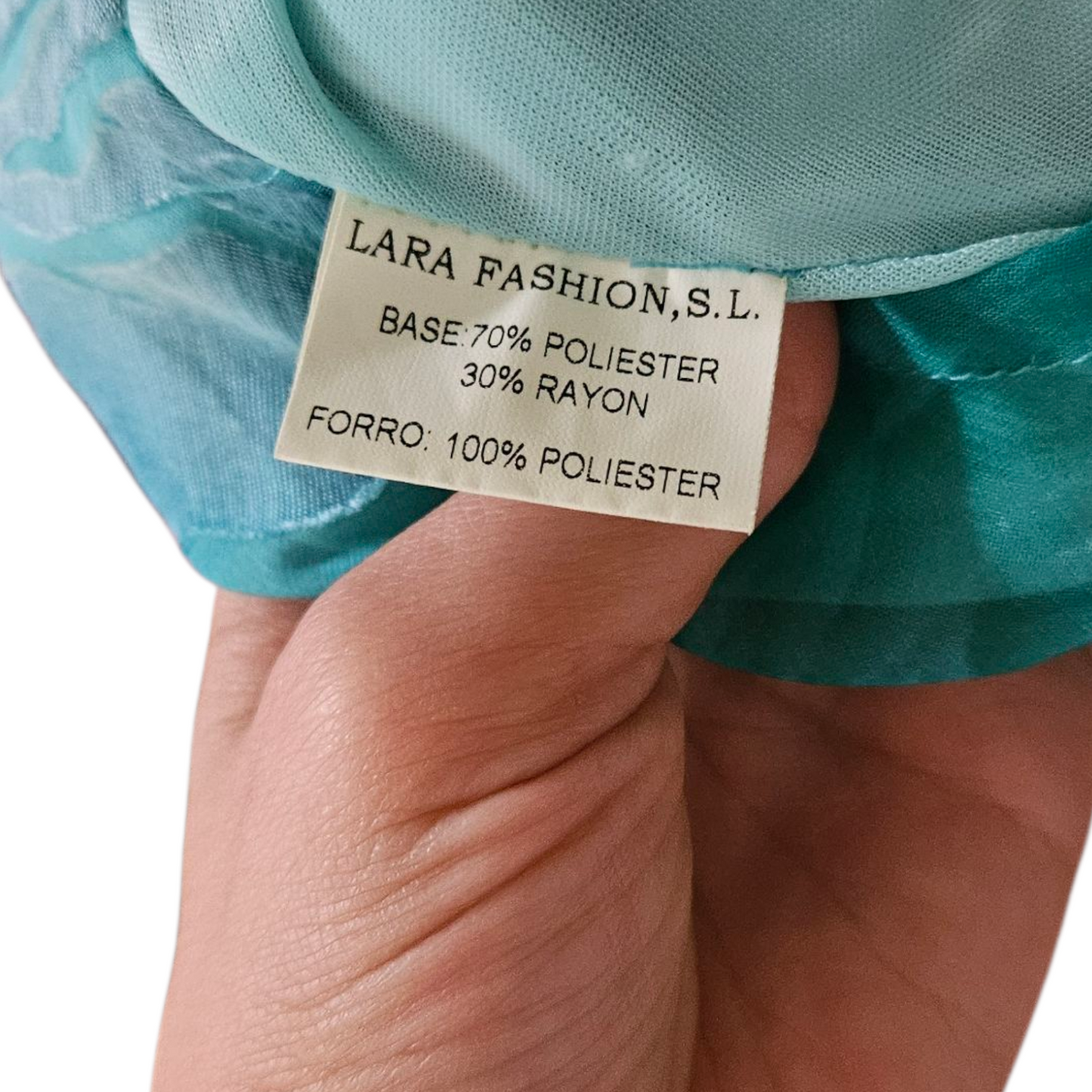 Robe en voile floral bleue